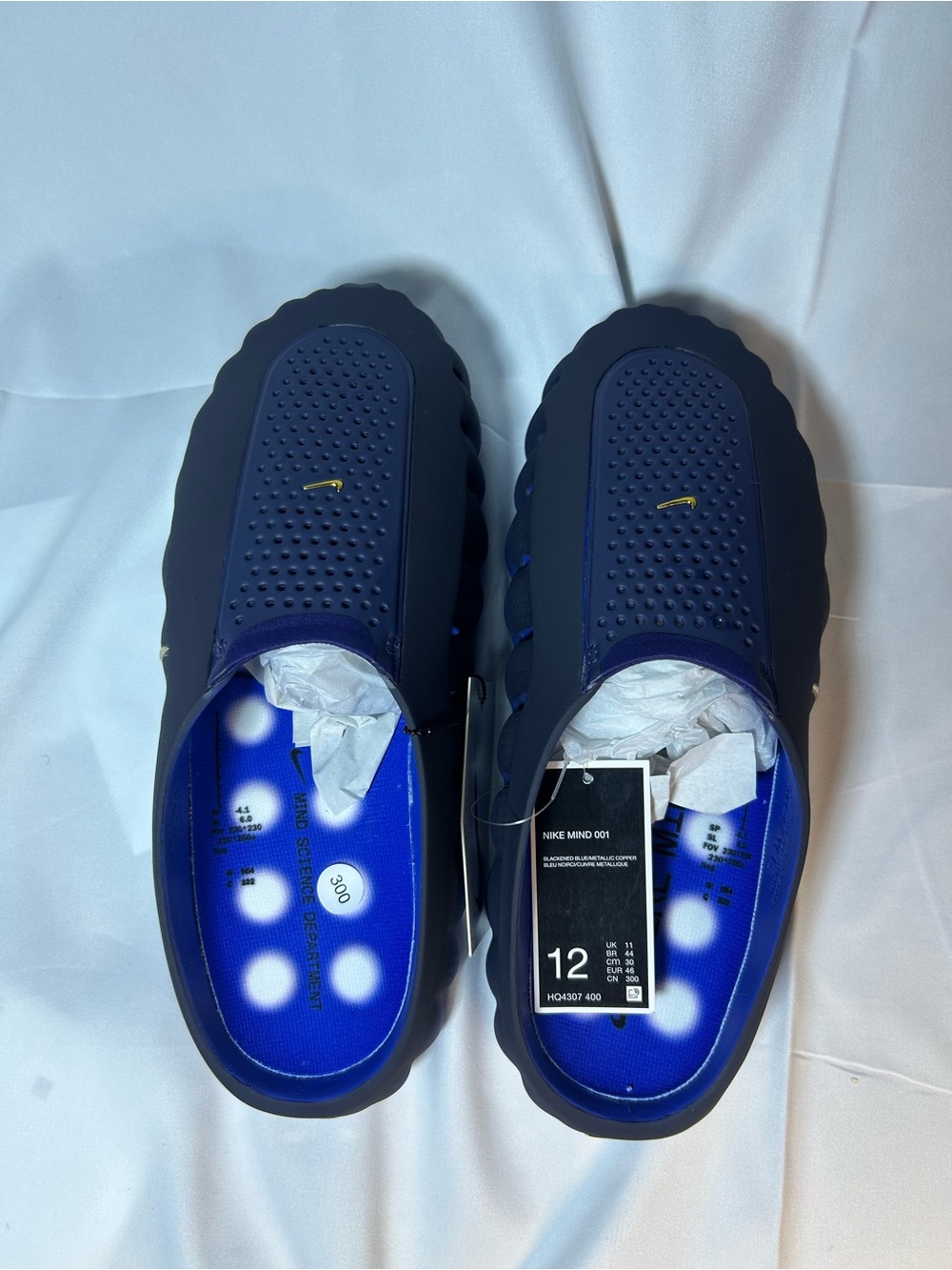 Nike Mind 001 Blue Slip-On Clog Sandals